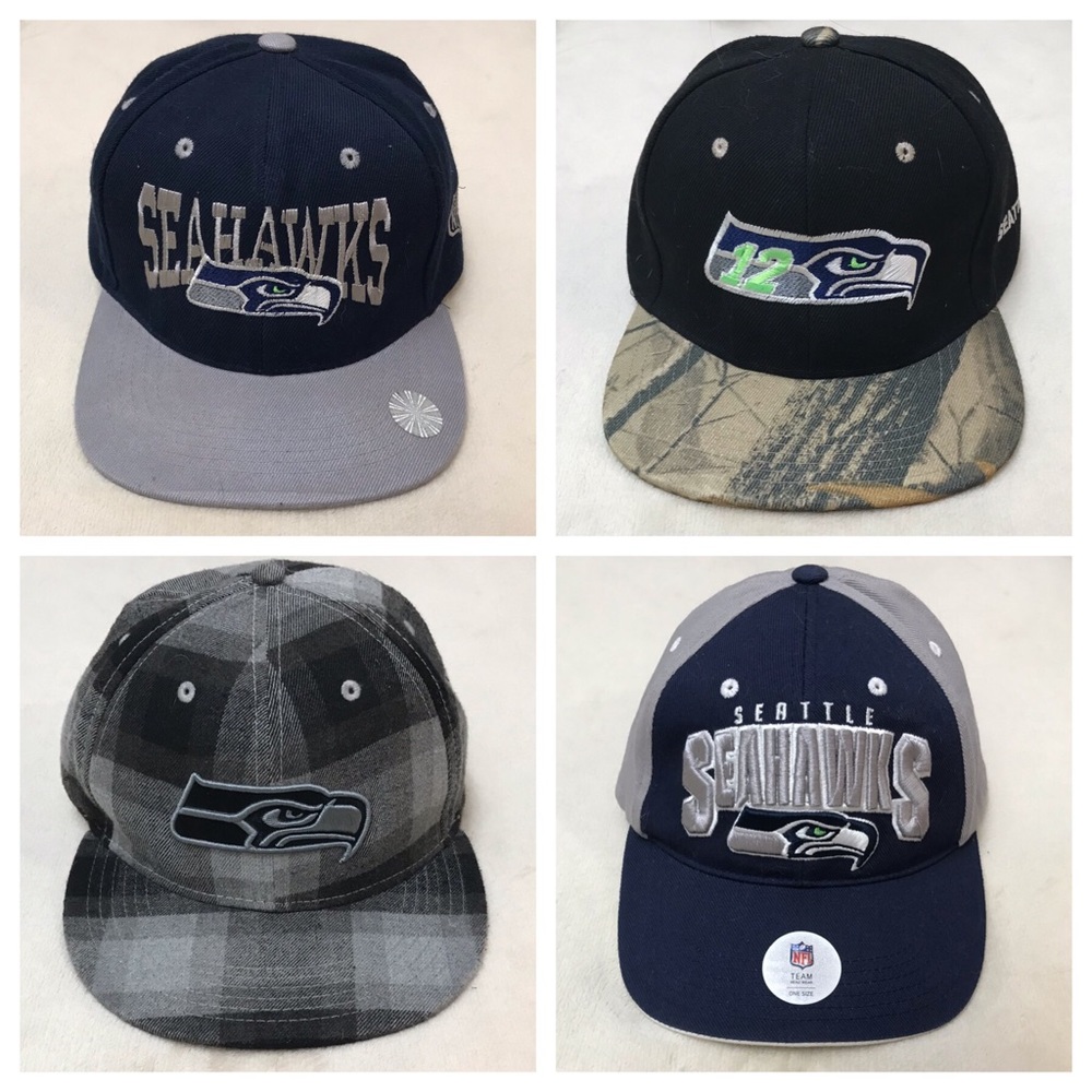 BUNDLE OF NFL SEATTLE SEAHAWKS SNAPBACKS